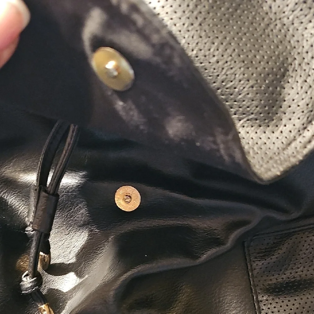 Rampage Women's Black Leather Look Backpack (Same Snap On Closure-Needs Fixing)